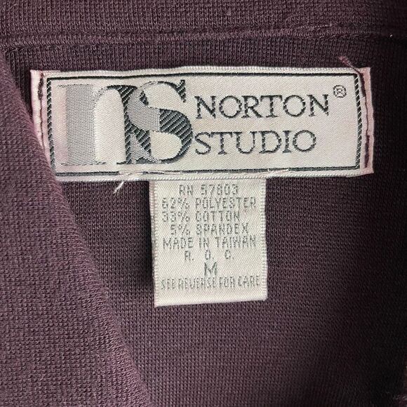 Norton Studio Purple Full Zip Jacket Size M EUC - Picture 5 of 5